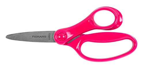 Fiskars Kinderschere, Schere für große Kinder im Alter von 8 - 11 Jahren, Rechtshändig, Länge: 15 cm, Pink, 1067851 von Fiskars