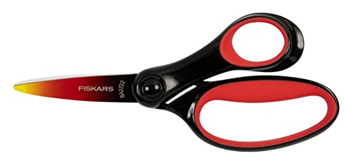 Fiskars Kinderschere, Schere für große Kinder im Alter von 8 - 11 Jahren, Rechtshändig, SoftGrip, Länge: 15 cm, Ombré-Optik, Rot, 1067853 von Fiskars