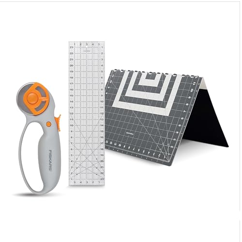 Fiskars 133130-1001 Drehschneide-Set Näh-Rotationsset, Acryl, Weiß/Grau, 25"L x 19"W Fiskars 133130-1001 Drehschneide-Set Näh-Rotationsset, Acryl, Weiß/Grau, 25"L x 19"W von Fiskars