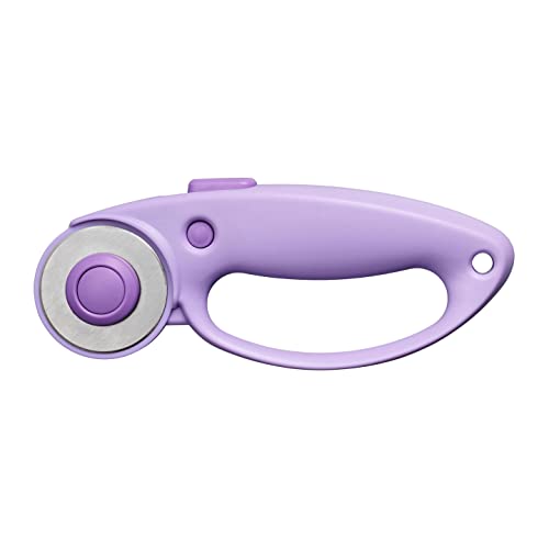 Fiskars Rollschneider, Rollmesser mit Schlaufengriff, Rechts- und Linkshändig, 45 mm, Ultra Lilac (Violett), 1066464 von Fiskars