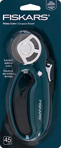 Fiskars Rotary Cutter 45mm Classic Loop Handle Pnk Rollschneider, 45 mm, modisch, weiß von Fiskars