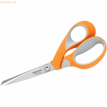 Fiskars Schere RazorEdge Softgrip 21cm Rechtshänder weiß/orange von Fiskars