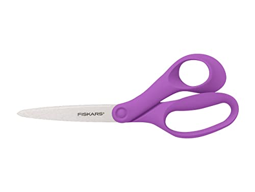 Fiskars Schere für Jugendliche von 15-18 Jahren, Rechtshändig, Gesamtlänge: 20 cm, Rostfreier Stahl/Kunststoff, Violett, 1067865 Fiskars Schere für Jugendliche von 15-18 Jahren, Rechtshändig, Gesamtlänge: 20 cm, Rostfreier Stahl/Kunststoff, Violett, 1067865 von Fiskars