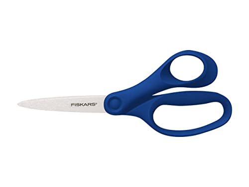 Fiskars Schülerschere, Schere für Kinder ab 12 Jahren, Rechtshändig, Gesamtlänge: 18 cm, Edelstahl-Klingen, Blau, 1067856 Fiskars Schülerschere, Schere für Kinder ab 12 Jahren, Rechtshändig, Gesamtlänge: 18 cm, Edelstahl-Klingen, Blau, 1067856 von Fiskars