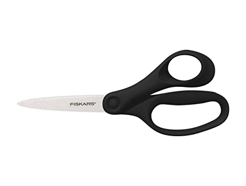 Fiskars Schülerschere, Schere für Kinder ab 12 Jahren, Rechtshändig, Gesamtlänge: 18 cm, Edelstahl-Klingen, Schwarz, 1067858 Fiskars Schülerschere, Schere für Kinder ab 12 Jahren, Rechtshändig, Gesamtlänge: 18 cm, Edelstahl-Klingen, Schwarz, 1067858 von Fiskars