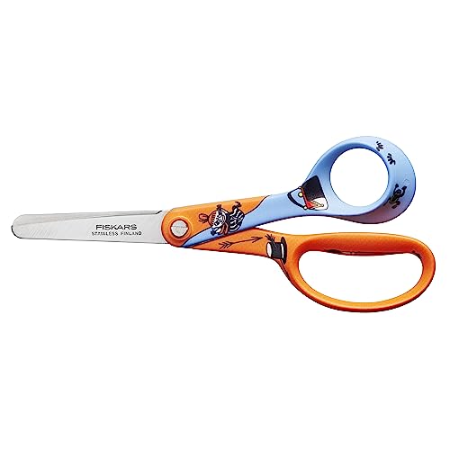 Fiskars X Moomin Kinderschere mit Mumin-Design, Rechtshändig, Länge: 13 cm, Sicherheitsklingen aus rostfreiem Stahl, Die Kleine Mü, 1067190 Fiskars X Moomin Kinderschere mit Mumin-Design, Rechtshändig, Länge: 13 cm, Sicherheitsklingen aus rostfreiem Stahl, Die Kleine Mü, 1067190 von Fiskars