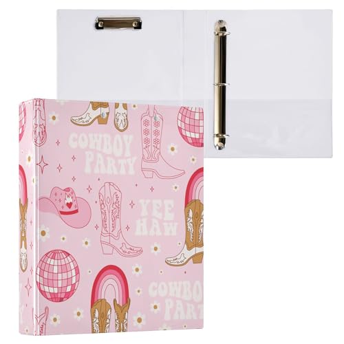 Fisyme Western-Cowgirl-Stiefel, 3,8 cm, 3-Ringbuch mit Klemmbrett, runder Ringbuch, hält 200 Blatt, 21,6 x 27,9 cm, Briefgröße, Papier für Bürobedarf, 1 Packung Fisyme Western-Cowgirl-Stiefel, 3,8 cm, 3-Ringbuch mit Klemmbrett, runder Ringbuch, hält 200 Blatt, 21,6 x 27,9 cm, Briefgröße, Papier für Bürobedarf, 1 Packung von Fisyme
