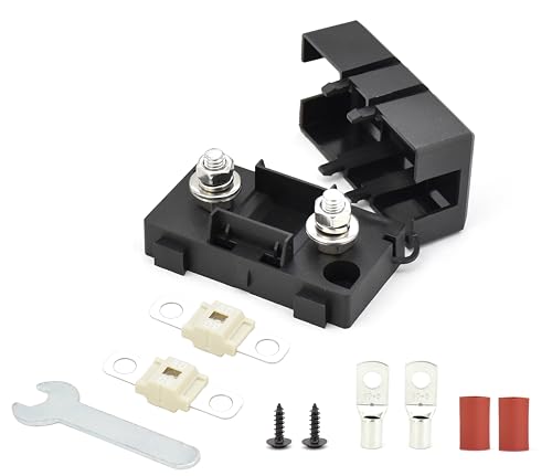 Fit4Less Midi ANS-H Schraubsicherungshoder mit 2 x 80 A Ersatzsicherungen, Klemmen, Schrumpfschläuchen, Schrauben und Befestigungsschlüssel, ideal für Auto, Van, Wohnmobil, Anhänger und Boot Fit4Less Midi ANS-H Schraubsicherungshoder mit 2 x 80 A Ersatzsicherungen, Klemmen, Schrumpfschläuchen, Schrauben und Befestigungsschlüssel, ideal für Auto, Van, Wohnmobil, Anhänger und Boot von Fit4Less