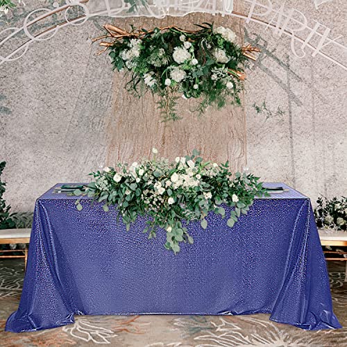 Fitable Pailletten-Tischdecke für Partys, 152,4 x 213,4 cm, glitzernde Tischdecke, Laser-rechteckig, für Hochzeit, Babyparty, Zeremonie, Geburtstag, Kuchen, Urlaub, Bankett, Dunkelblau Fitable Pailletten-Tischdecke für Partys, 152,4 x 213,4 cm, glitzernde Tischdecke, Laser-rechteckig, für Hochzeit, Babyparty, Zeremonie, Geburtstag, Kuchen, Urlaub, Bankett, Dunkelblau von Fitable