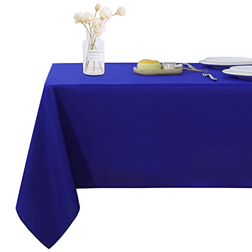 Fitable Rechteckige Tischdecke, 152,4 x 259,1 cm, schmutzabweisend, knitterfrei, waschbar, Polyester-Tischdecke, dekorativer Stoff, Tischbezug für Esstisch, Buffet-Partys, Camping, Königsblau Fitable Rechteckige Tischdecke, 152,4 x 259,1 cm, schmutzabweisend, knitterfrei, waschbar, Polyester-Tischdecke, dekorativer Stoff, Tischbezug für Esstisch, Buffet-Partys, Camping, Königsblau von Fitable
