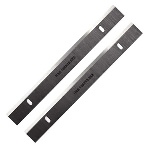 2 stücke 159 × 16,5 3mm HSS Hobel Klingen Jointer Messer Nachschärfbar for 1300 01497 Holzbearbeitung Maschine von Fitaulip