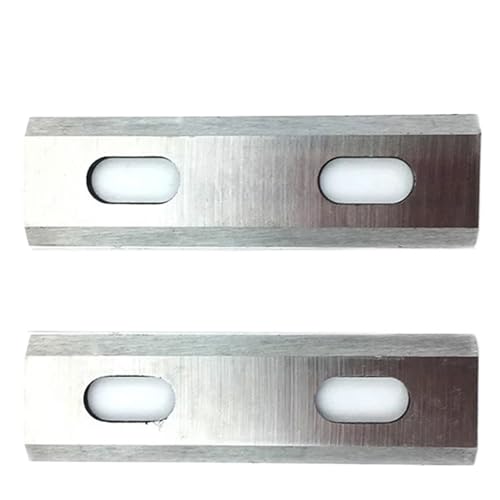 2 stücke 82mm Holz Hobel Klingen Zwei Große Löcher Ersatz Interskol Holzbearbeitung Werkzeug Doppel Rand von Fitaulip