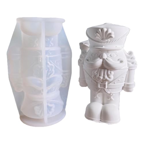 2 Stück Walnüsse Soldat Kerze Formen Gießformen Soldaten Figuren Silikonform Ornament Pflaster von Fitooles