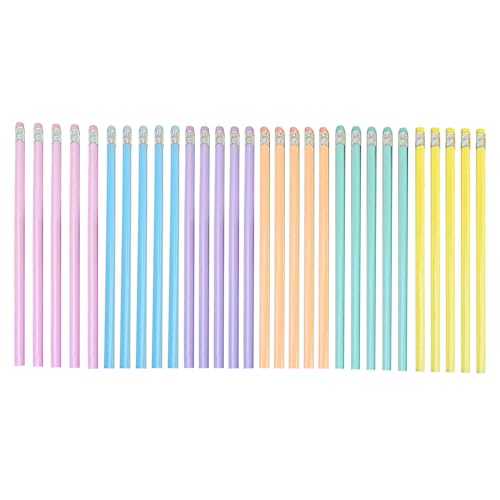 30 Stück Holzstifte mit Radiergummi, ergonomischer dreieckiger Griff, Zeichenstifte für Erwachsene, Studenten, Kinder, Künstler, Schreiben, ergonomisches dreieckiges Zeichnen von Fitooles