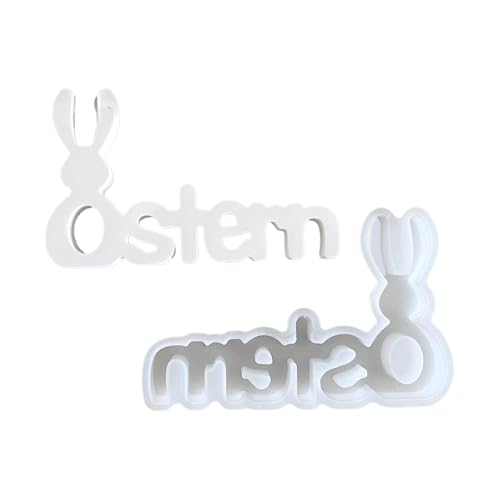 Buchstaben Bunnies Silikonkerzenformen Für Kerzenseife Home Dekoration Easy Demolding Epoxidharz Silikonformen Für Handwerk von Fitooles