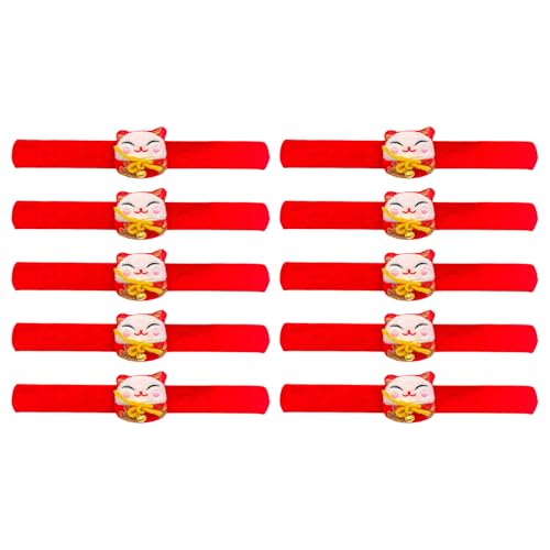 Fitooles 10 Stück Neujahrs-Slap-Armbänder, verstellbare Armbänder, weiches Plüsch, Tier-Handgelenk-Zubehör für Festivals Fitooles 10 Stück Neujahrs-Slap-Armbänder, verstellbare Armbänder, weiches Plüsch, Tier-Handgelenk-Zubehör für Festivals von Fitooles