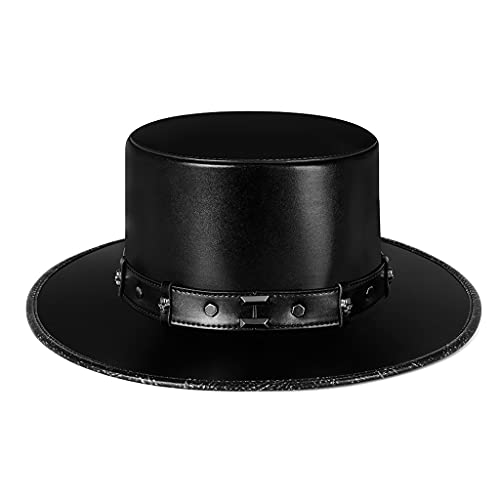 Fitooles Doktorhut PU Leder schwarz flach für Halloween Fitooles Doktorhut PU Leder schwarz flach für Halloween von Fitooles
