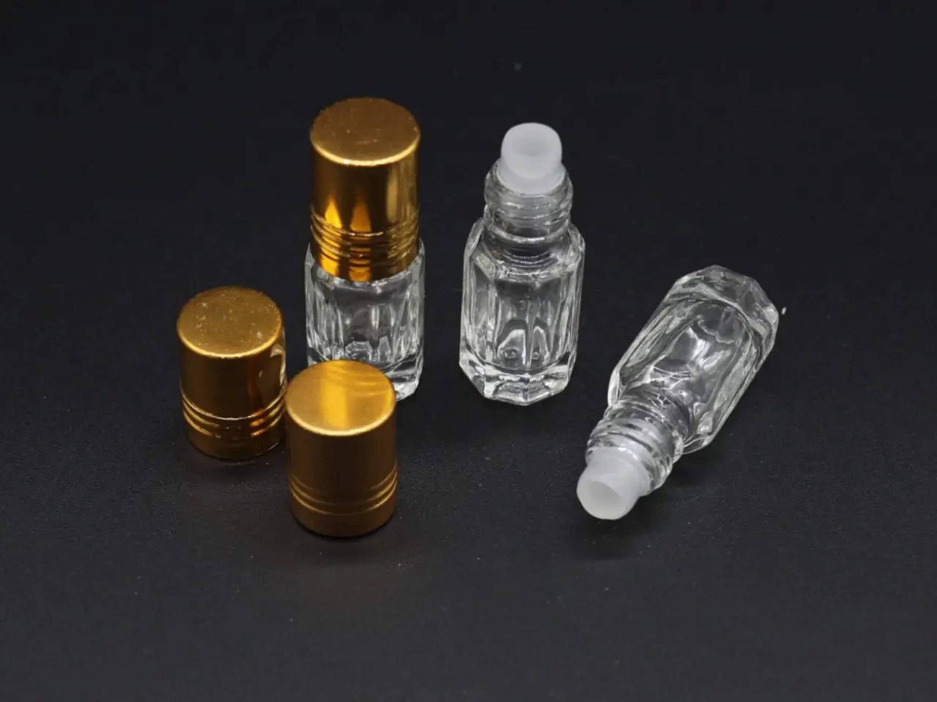 1 Stück Klare, Leere Runde Glas Parfümflasche, Parfümflaschen, Parfüm Sampler 52Х18 Mm 3 Ml von FittingsStudio