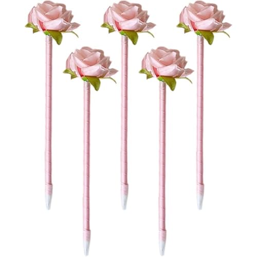5-teiliges Rosen-Kugelschreiber-Set, Neuartige Rosen-blumenstifte, Schreibkugelschreiber, Schreibwarenstifte, Lustige Stifte Für Studenten, Büro, Schulbedarf 5-teiliges Rosen-Kugelschreiber-Set, Neuartige Rosen-blumenstifte, Schreibkugelschreiber, Schreibwarenstifte, Lustige Stifte Für Studenten, Büro, Schulbedarf von Fituenly