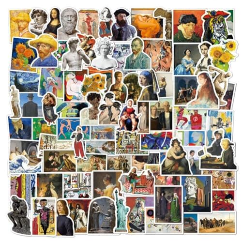Fituenly 100pcs Klassische Kunstaufkleber Retro -ölmalereistil Aufkleber Vinyl wasserdichte Aufkleber Für Laptop -Skateboard -gepäck. Fituenly 100pcs Klassische Kunstaufkleber Retro -ölmalereistil Aufkleber Vinyl wasserdichte Aufkleber Für Laptop -Skateboard -gepäck. von Fituenly