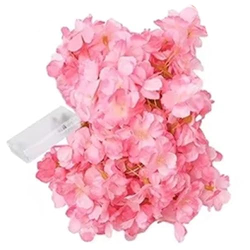 Fituenly Blumen-Lichterkette, Feenhafte Rosa Kirschblüten-Lichter, 2 M, Girlande, Künstliche Blumengirlande, Ranken, Lichterkette Für Zuhause, Hochzeit, Party, Dekoration Fituenly Blumen-Lichterkette, Feenhafte Rosa Kirschblüten-Lichter, 2 M, Girlande, Künstliche Blumengirlande, Ranken, Lichterkette Für Zuhause, Hochzeit, Party, Dekoration von Fituenly