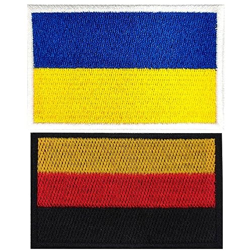 Fituenly Deutschland Ukraine Flagge Patches 2pcs Gesticktes Eisen Auf Patch Deutsch Ukrainisches Nationales Badge Emblem Hakenschleife Für Hat -Bag -Rucksack Fituenly Deutschland Ukraine Flagge Patches 2pcs Gesticktes Eisen Auf Patch Deutsch Ukrainisches Nationales Badge Emblem Hakenschleife Für Hat -Bag -Rucksack von Fituenly