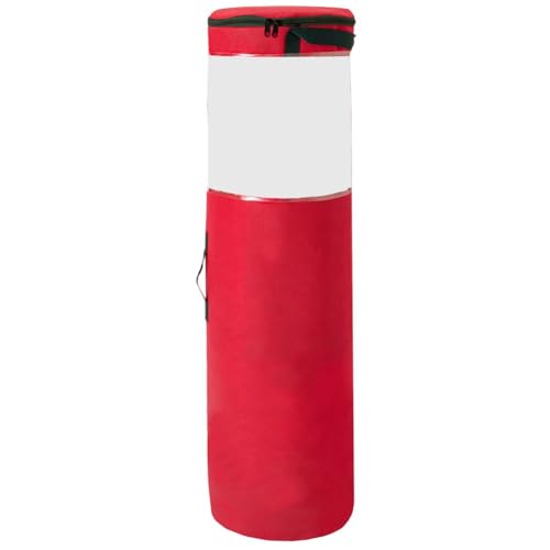 Fituenly Geschenkpapier-Organizer-Tasche, Geschenkpapier-Aufbewahrungstasche Transparentem Fenster, Geschenkpapier-Organizer Griffen Und Reißverschluss, Passend Für 24 Rollen Geschenkanhänger von Fituenly