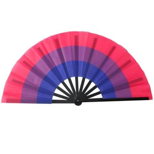 Gay-Pride-zubehör, Pride-Fan, Regenbogen-handfächer, Gay-Pride-faltfächer Für Frauen Und Männer, LGBT, Bunter Stoff, Handheld Für Pride-Dekorationen, Party von Fituenly