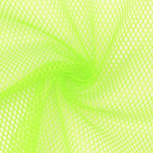 Netzstoff Meshgewebe als Meterware, uni neongrün (Länge am Stück ab: 100cm / Breite: 150cm) von Fitzibiz