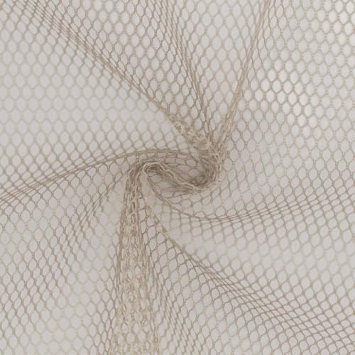 Netzstoff Meshgewebe als Meterware, uni taupe (Länge am Stück ab: 100cm / Breite: 150cm) von Fitzibiz