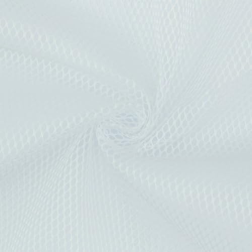 Netzstoff Meshgewebe als Meterware, uni weiß (Länge am Stück ab: 100cm / Breite: 150cm) von Fitzibiz