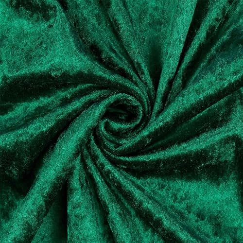 Pannesamt Stoff glänzend, uni grün (Länge am Stück: ab 50cm / Breite: 150cm) von Fitzibiz