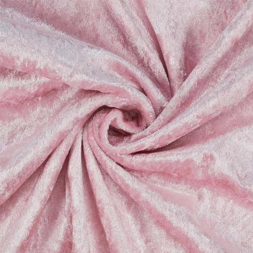 Pannesamt Stoff glänzend, uni rosa (Länge am Stück: ab 50cm / Breite: 150cm) von Fitzibiz