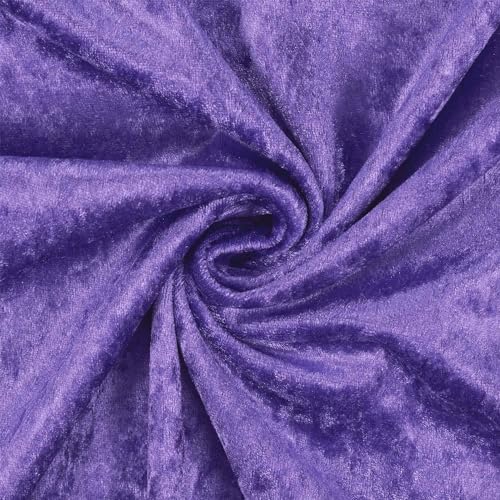 Pannesamt Stoff glänzend, uni violett (Länge am Stück: ab 50cm / Breite: 150cm) von Fitzibiz