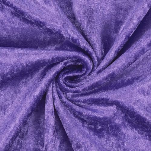 Pannesamt Stoff glänzend, uni violett (Länge am Stück: ab 50cm / Breite: 150cm) von Fitzibiz