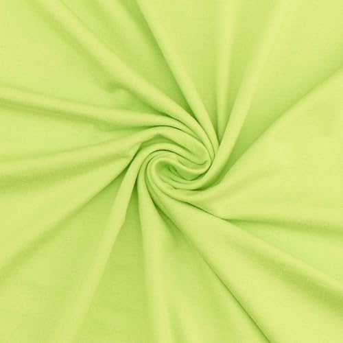 Viskose-Jersey Stoff, elastisch, uni apfelgrün(Länge am Stück: ab 50cm / Breite: 150cm) von Fitzibiz