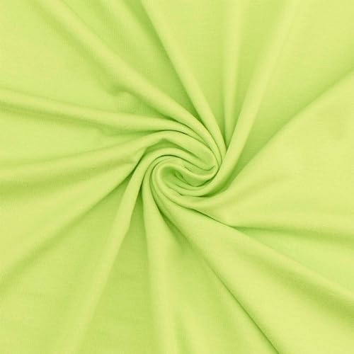 Viskose-Jersey Stoff, elastisch, uni apfelgrün(Länge am Stück: ab 50cm / Breite: 150cm) von Fitzibiz