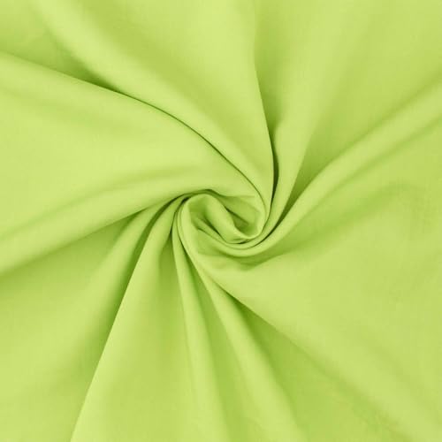 Viskose Stoff zum Nähen, leichter Blusenstoff, uni apfelgrün (Länge am Stück: ab 50cm / Breite: 135cm) von Fitzibiz