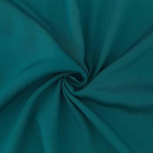 Viskose Stoff zum Nähen, leichter Blusenstoff, uni dunkelpetrol (Länge am Stück: ab 50cm / Breite: 135cm) von Fitzibiz