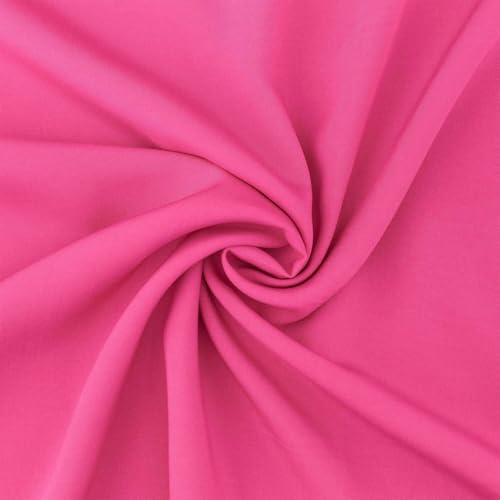 Viskose Stoff zum Nähen, leichter Blusenstoff, uni pink (Länge am Stück: ab 50cm / Breite: 135cm) von Fitzibiz
