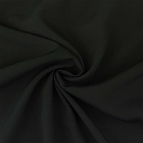 Viskose Stoff zum Nähen, leichter Blusenstoff, uni schwarz (Länge am Stück: ab 50cm / Breite: 135cm) von Fitzibiz