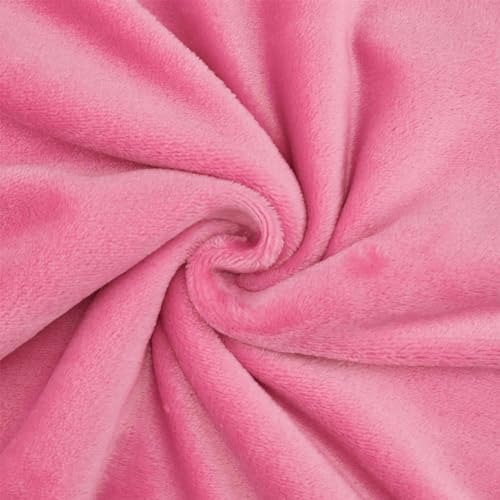 Wellness Fleece Stoff, kuschelig weicher Fleecestoff zum Nähen, pink (Länge am Stück: ab 50cm / Breite: 150cm) von Fitzibiz