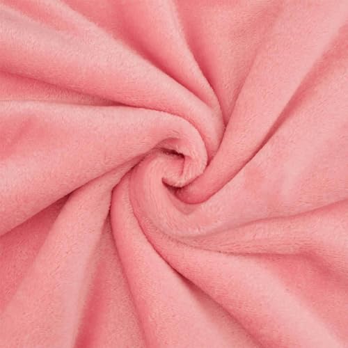 Wellness Fleece Stoff, kuschelig weicher Fleecestoff zum Nähen, rosa (Länge am Stück: ab 50cm / Breite: 150cm) von Fitzibiz