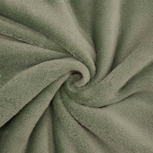 Wellness Fleece Stoff, kuschelig weicher Fleecestoff zum Nähen (Länge am Stück: ab 50cm / Breite: 150cm) Smaragd von Fitzibiz