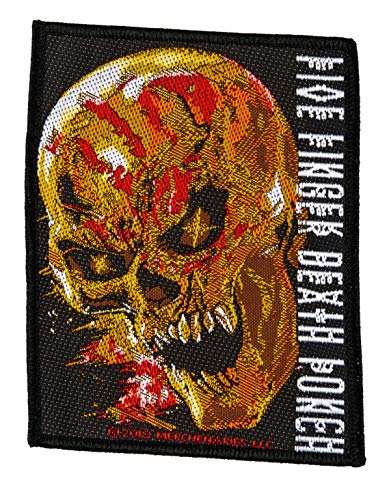 Five Finger Death Punch Blood Skull Aufnäher FFDP Patch Gewebt & Lizenziert !! von Five Finger Death Punch