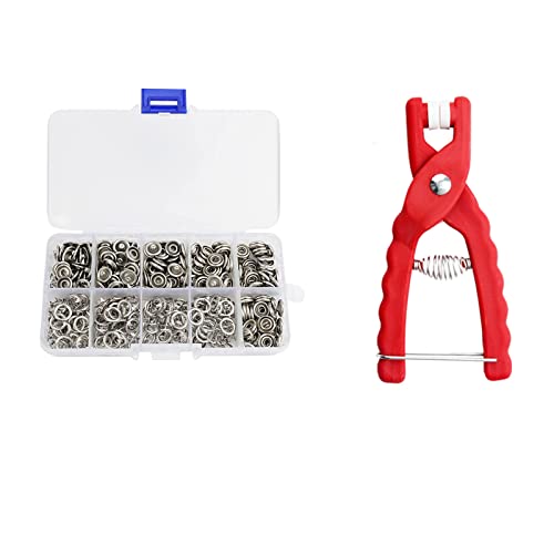 150 Sets Druckknöpfe Kit mit Zange, Feste Knöpfe Werkzeug, Druckknöpfe kit mit Zange, Druckknöpfe Set Metall Ring Button Druckknöpfe für Nähzubehör DIY Basteln Kleidung 150 Sets Druckknöpfe Kit mit Zange, Feste Knöpfe Werkzeug, Druckknöpfe kit mit Zange, Druckknöpfe Set Metall Ring Button Druckknöpfe für Nähzubehör DIY Basteln Kleidung von FiveMileBro