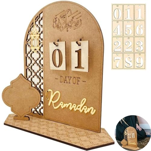 Ramadan Kalender, DIY Ramadan aus Holz Countdown-kalender, Eid Mubarak Adventskalender, Ramadan Geschenke für Kinder (Laterne) von FiveMileBro