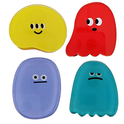 4 Grimassen-Clips, niedliches Smiley-Gesicht, Büroklammern, Snack-Tüten, Papier-Notiz-Aufkleber zur Aufbewahrung, Lernen, Schreibtisch-Aufbewahrung, Organisation, Küche, Schreibtisch von Fivean