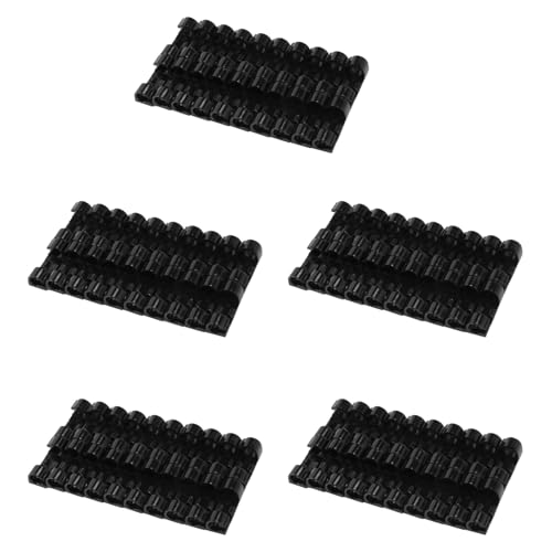 Fivetwofive 100 Stücke/Satz Befestigungsklammer Clip Desktop Wire Klären Clips Halter Klemmen Kabel Clip Gerät USB Kabel Clips Halter Organiser (Schwarz) von Fivetwofive