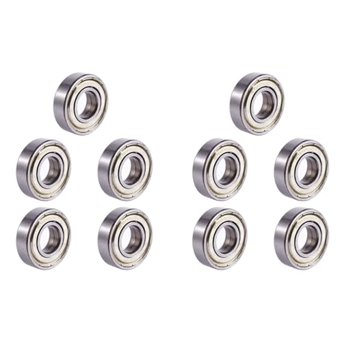 Fivetwofive 10X 6001ZZ Doppelte Geschirmte Rillenkugellager 28mm X 12mm X 8mm Fivetwofive 10X 6001ZZ Doppelte Geschirmte Rillenkugellager 28mm X 12mm X 8mm von Fivetwofive